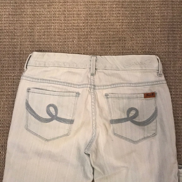 Seven7 light wash cropped jeans women’s size 27 - Picture 3 of 6